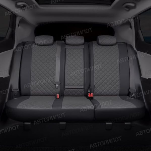 Чехлы Автопилот Экокожа Ромб на Mitsubishi Grandis 2003-2009 г.в.