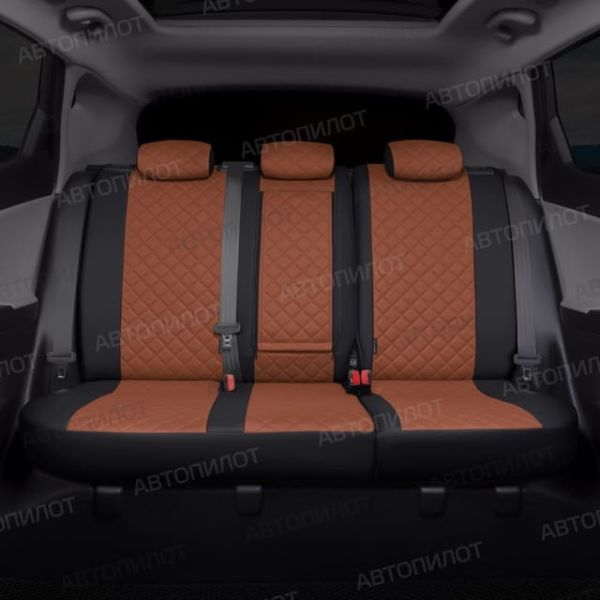 Чехлы Автопилот Экокожа Ромб на Mitsubishi Grandis 2003-2009 г.в.