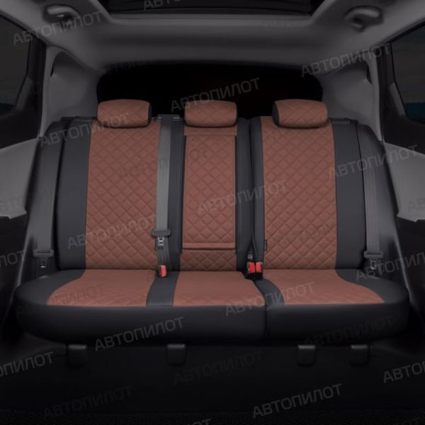 Чехлы Автопилот Экокожа Ромб на Mitsubishi Grandis 2003-2009 г.в.