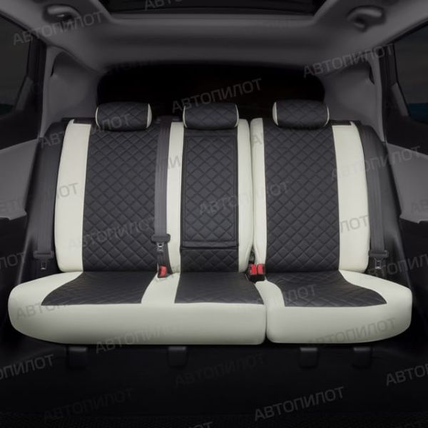 Чехлы Автопилот Экокожа Ромб на Mitsubishi Grandis 2003-2009 г.в.