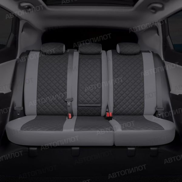 Чехлы Автопилот Экокожа Ромб на Mitsubishi Grandis 2003-2009 г.в.