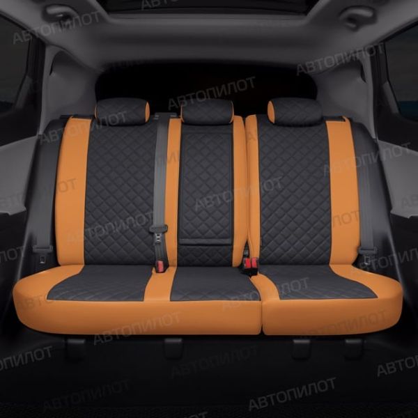 Чехлы Автопилот Экокожа Ромб на Mitsubishi Grandis 2003-2009 г.в.