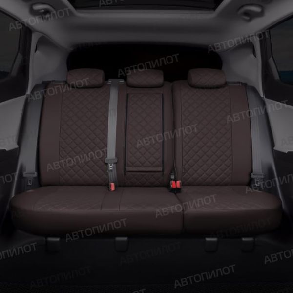 Чехлы Автопилот Экокожа Ромб на Mitsubishi Grandis 2003-2009 г.в.