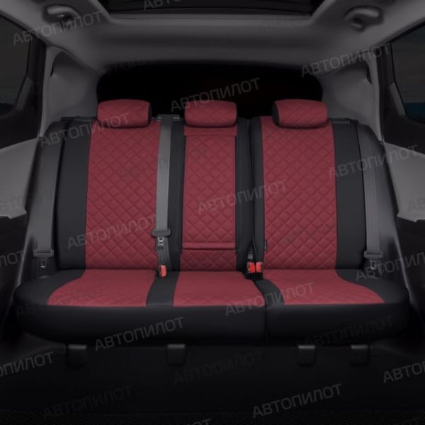 Чехлы Автопилот Экокожа Ромб на Mitsubishi Grandis 2003-2009 г.в.