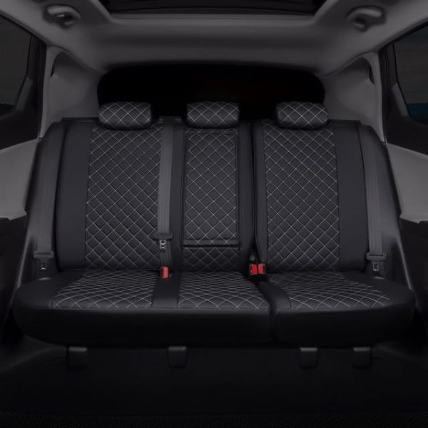 Чехлы Автопилот Экокожа Ромб на Mitsubishi Grandis 2003-2009 г.в.