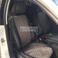 Чехлы Автопилот Алькантара Ромб на Москвич 3 (2022+)