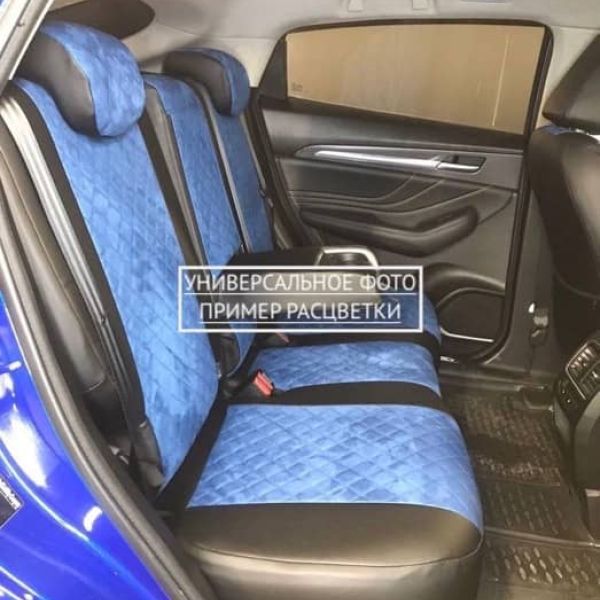 Чехлы Автопилот Алькантара Ромб на Москвич 3 (2022+)