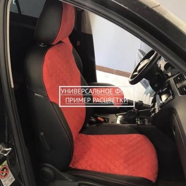 Чехлы Автопилот Алькантара Ромб на Москвич 3 (2022+)