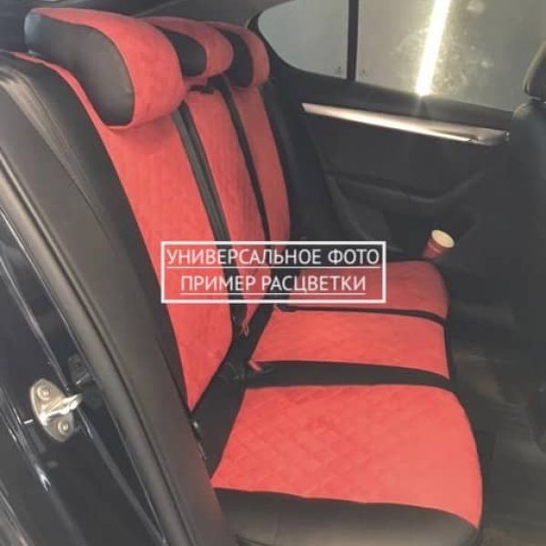 Чехлы Автопилот Алькантара Ромб на Москвич 3 (2022+)