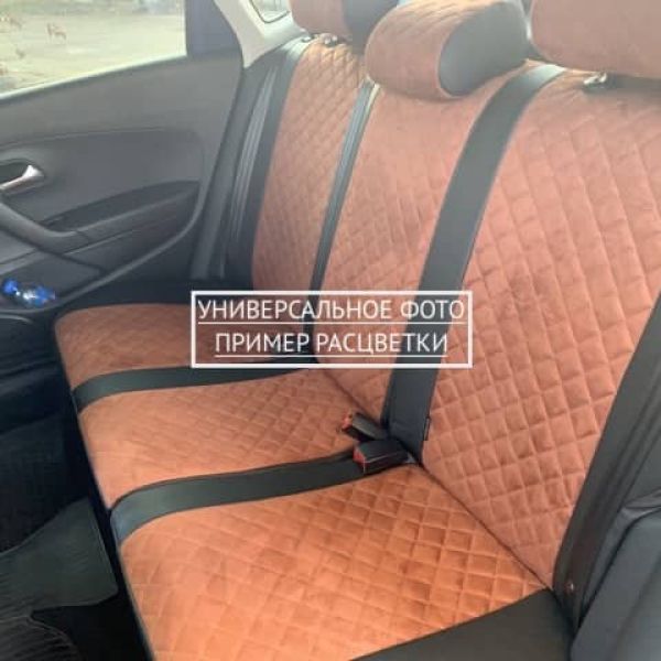 Чехлы Автопилот Алькантара Ромб на Москвич 3 (2022+)