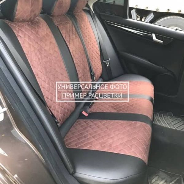 Чехлы Автопилот Алькантара Ромб на Москвич 3 (2022+)