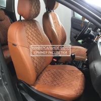 Чехлы Автопилот Алькантара Ромб на Москвич 3 (2022+)